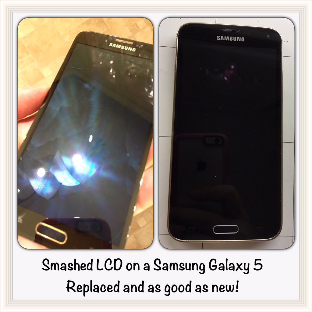 brokenbytesLS29's tweet photo. Great #repair job to a #Samsung #GalaxyS5 after the lcd smashed from being dropped! #goodasnew #ilkley #burley #ls29 https://t.co/2xnMU8OZXy