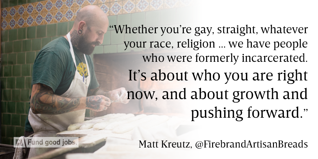 ICAfund's tweet photo. Matt Kreutz of @FirebrandBreads on good jobs and building a thriving business in #Oakland // https://t.co/95xtMjRLra https://t.co/0USHSZJ3CX