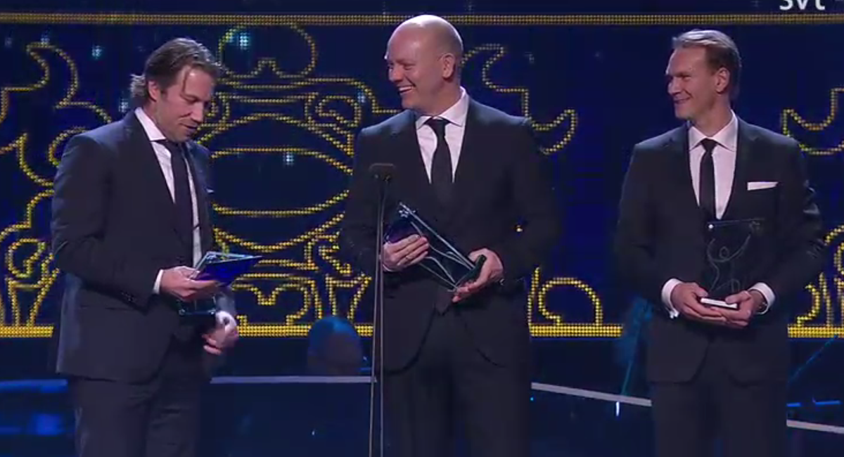 Lidas, Sudden och Foppa 1996 – och 2016. #wow #idrottsgalan Foto: Niclas Hammarström och SVT