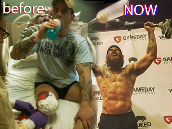 thebrigade's tweet photo. Bullet through the Knee…meet this bad-a**-m-f*cken’ Chiver (Story: https://t.co/E4F5PtQ17R) #warrior #derekweida https://t.co/NK9xdzD3rX