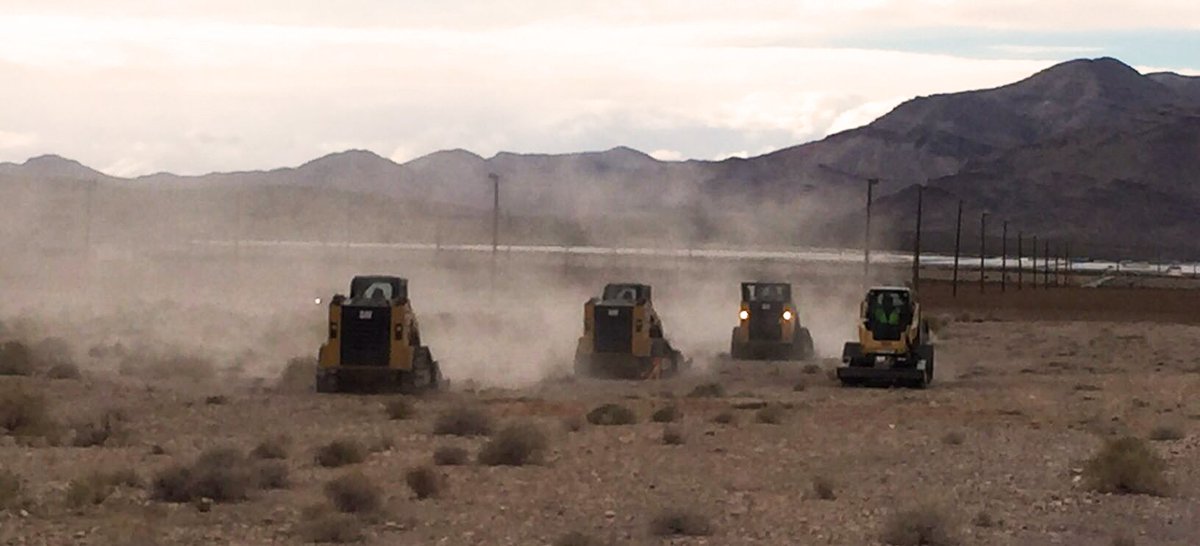 FaradayFuture's tweet image. This weekend we began clearing the way for our manufacturing facility in North Las Vegas!