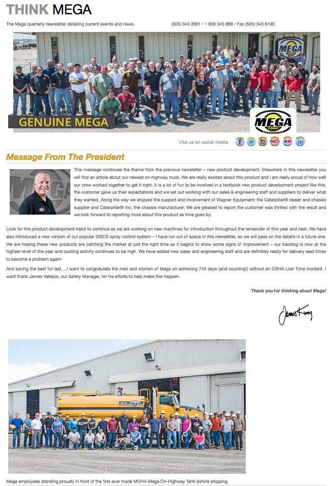 MegaCorpWW's tweet photo. Read the latest edition of our newsletter!
https://t.co/ejmpV1bO7O #ThinkMega #MegaCorpWW https://t.co/xz0Au9KWOQ