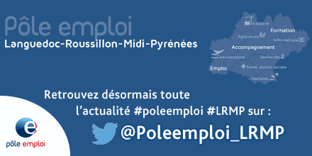 Poleemploi_Mpy's tweet photo. Retrouvez sur ce nouveau compte régional, toute l'activité de #poleemploi #LRMP https://t.co/T8ayQzVKuB