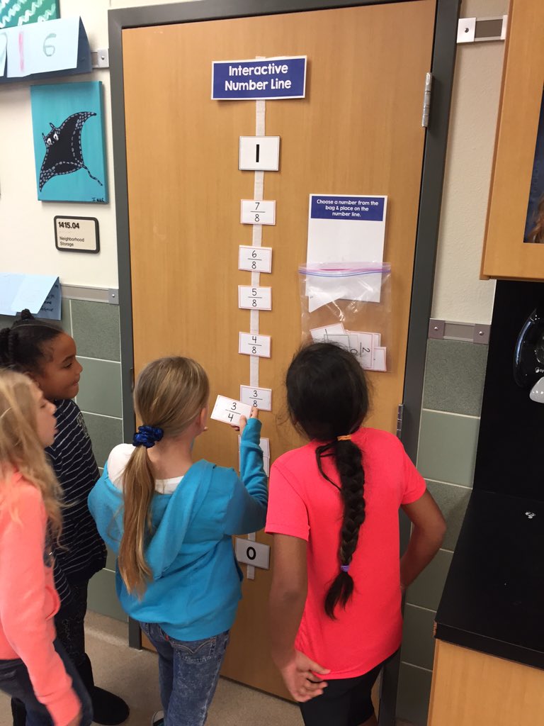 APickensClass's tweet photo. Placing fractions on our interactive number line thanks to @cedarparkmom #reaganrays #lisdtw #slb2 #slb7 #slb5 https://t.co/Mx7SfOoqi2