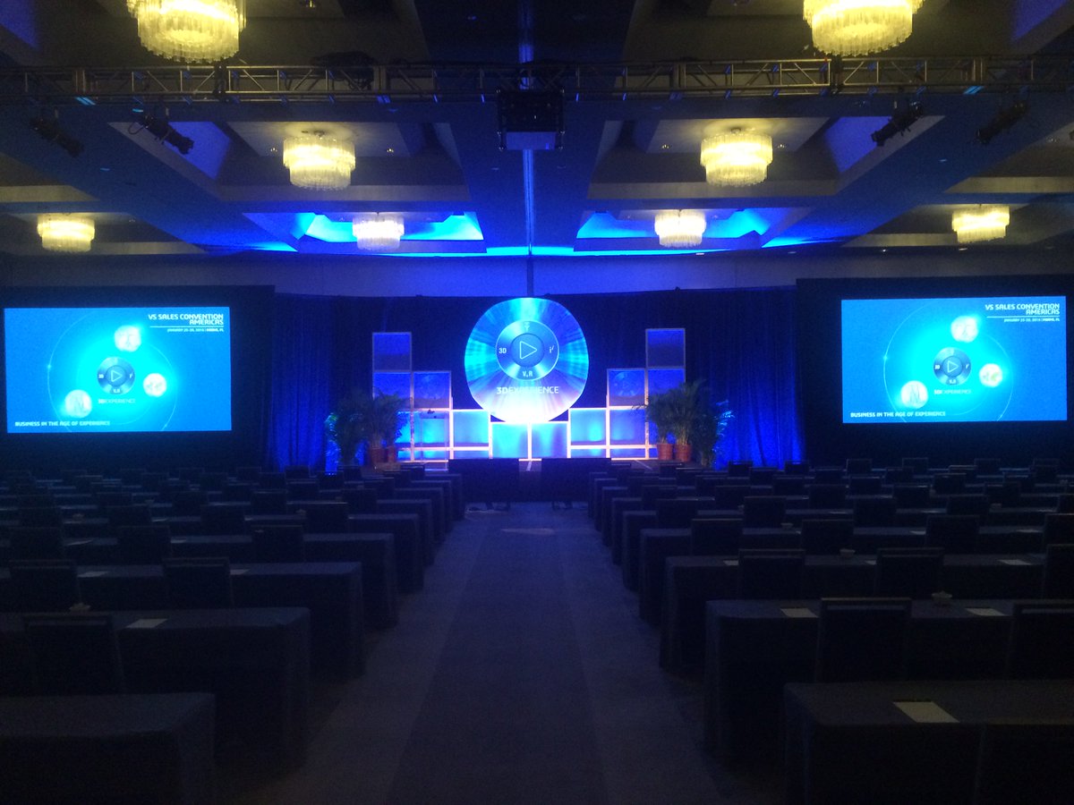 Ready for showtime tomorrow in #Miami for VS Sales Convention! #3DSVS <a href="/3DSNorthAmerica/">Dassault Systèmes NA</a>