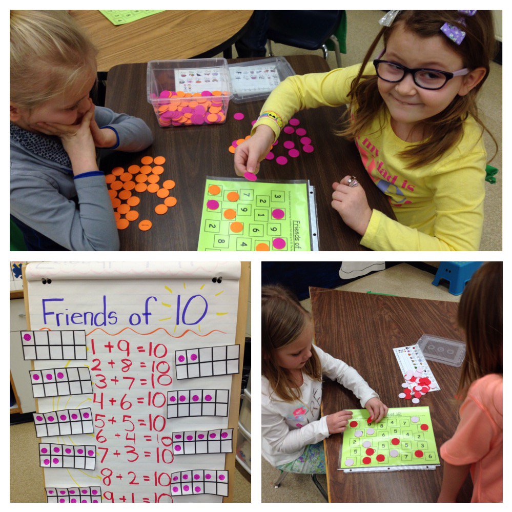 MrsRCzar's tweet photo. Learning about friends of 10! #addingto10 #newmathgame @IREC1 https://t.co/GXd8Ml1f3i