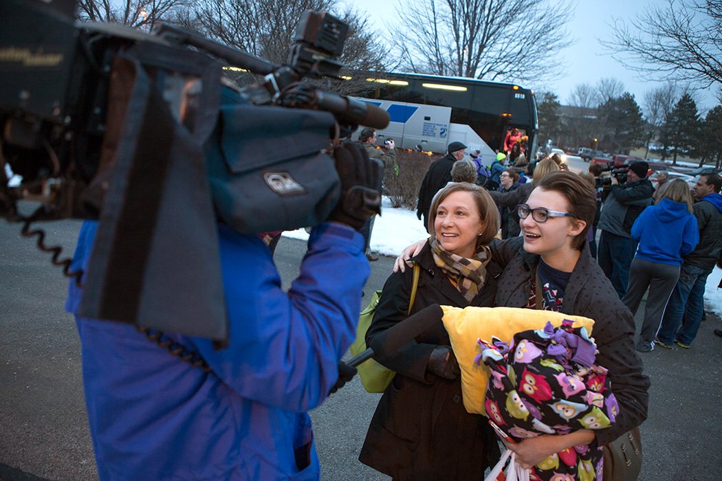 ervinfoto's tweet image. The #MarchForLife crew is home after being #stranded on the Pennsylvania Turnpike! #BlizzardJonas #blizzard2016