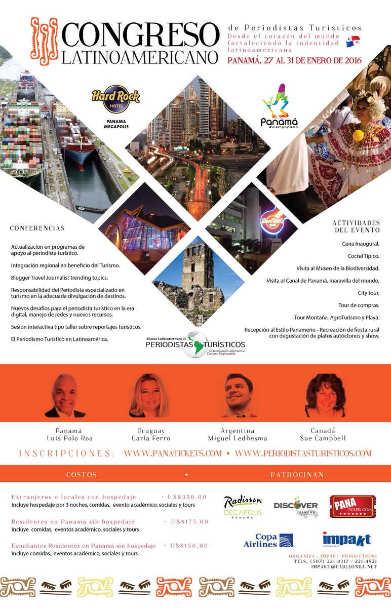 PanamaVenezuela's tweet photo. #Panamá es sede del III Congreso Latinoamericano de Periodistas Turísticos. Vía @PeriodistasTur https://t.co/Cr26VTLtVF