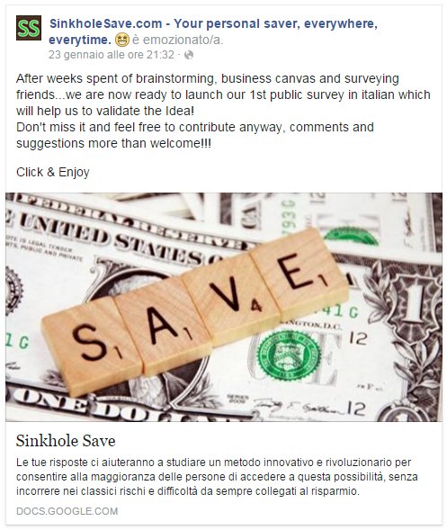 GabrielScavizzi's tweet photo. Si parte con una nuova idea di #startup https://t.co/krGJf3tt4b
Aiutateci con una prima survey #startuplife https://t.co/eJ0FH1rAoX