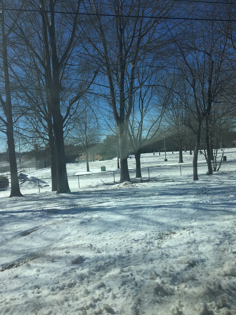 boycecallie's tweet photo. this is in front of Leesville road highschool and the Parking lot this doesn't look very safe to me @WCPSS https://t.co/I3uEW0UjgV