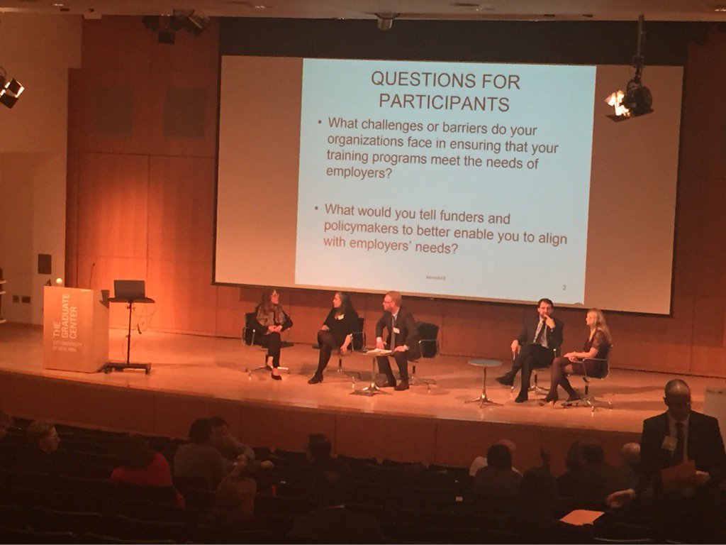 NYCETC_org's tweet image. Discussing employer engagement in #wkdev @LaGuardiaCC @CHLDC @urbaninstitute @NYCSmallBizSvcs #TransformWorkforce
