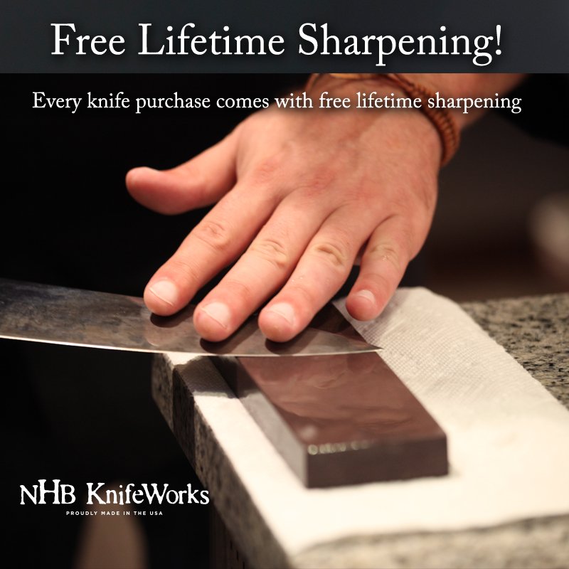 NHBKnifework's tweet photo. The safest knife is a sharp knife! #NHBKnifeworks https://t.co/gxXAkeQkV4