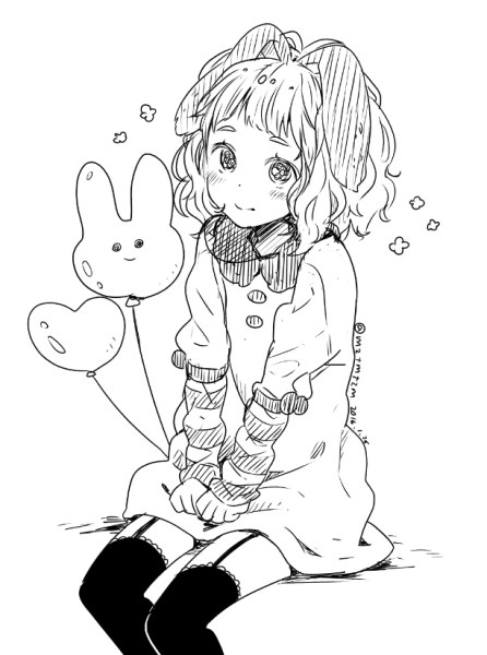 落書きリプライもらってたやつのけもみみでファンシー?なイラストです 