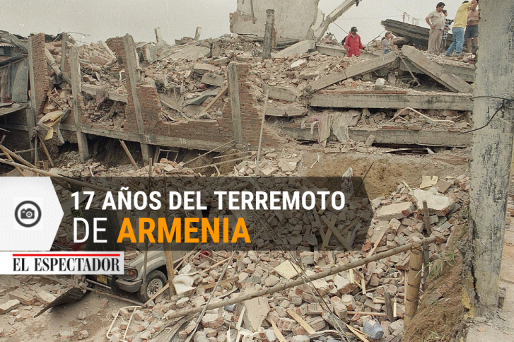 elespectador's tweet photo. Se conmemoran 17 años del terremoto de Armenia. https://t.co/QUyclOF6Ja https://t.co/UMBcXnIXRo