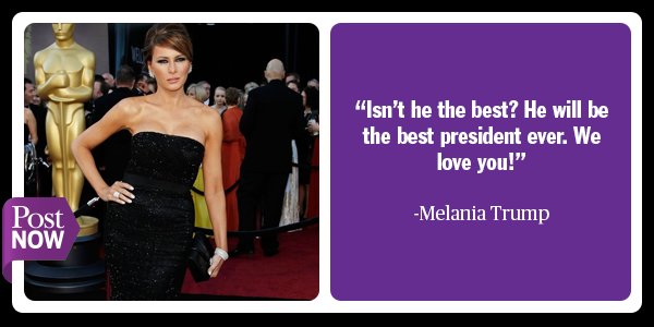 PBPostNOW's tweet image. If @realdonaldtrump becomes the President, what will his wife be as the First Lady? pbpo.st/1lLofk2