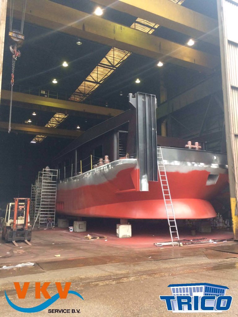 Casco Patrijs is bijna gereed! de planning is om haar deze week te water te laten. Vkv service