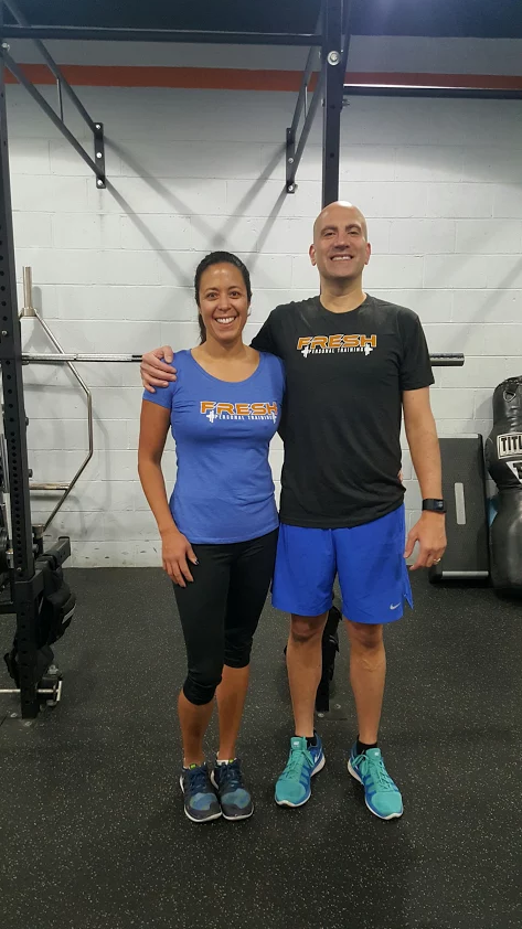 Want to look as fresh as these two? We offer complimentary t-shirts for anyone who brings in a friend to work out!