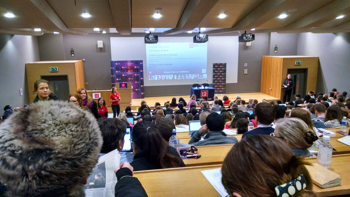 .@SlaughterAM about to speak at the #LSE about the #future of #work. #LSEUSwork #Policy @LSEpublicevents https://t.co/tpL3LIwYBb