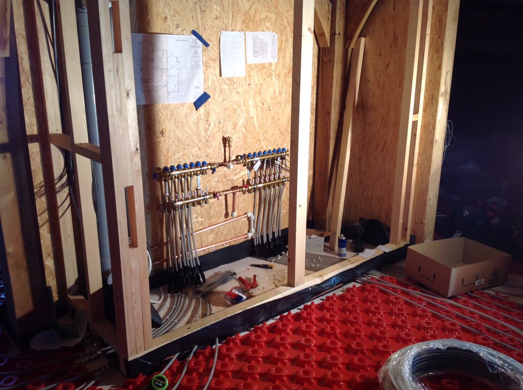 WREnergy's tweet photo. Another @Polypipe_UFH underfloor heating installation completed ready for screening in a lovely @border_oak property https://t.co/D6ahiStCYm