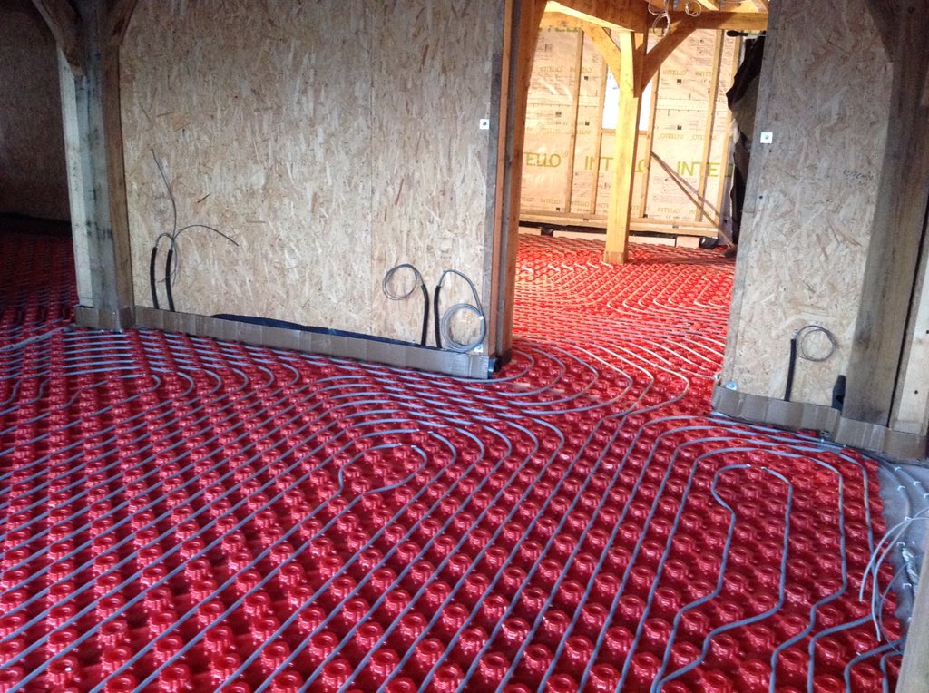WREnergy's tweet photo. Another @Polypipe_UFH underfloor heating installation completed ready for screening in a lovely @border_oak property https://t.co/D6ahiStCYm