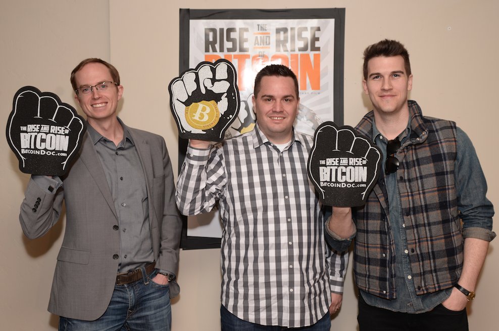 One year ago today we screened <a href="/BitcoinDoc/">Rise of Bitcoin</a> at @SundanceFest.  Thank you <a href="/MatthewRoszak/">Matthew Roszak</a> <a href="/ErikVoorhees/">Erik Voorhees</a> &amp; Mike Caldwell