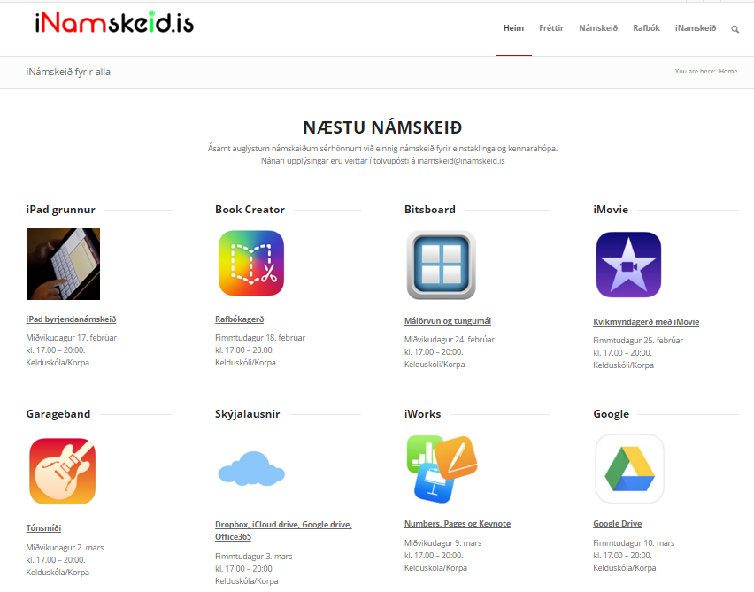 Ný og spennandi námskeið að hefjast sjá inamskeid.is <a href="/iNamskeid/">iNamskeid</a> @rakelgmagg <a href="/bjarjons/">Bjarndis Fjola Jonsdottir</a> #samspil2015