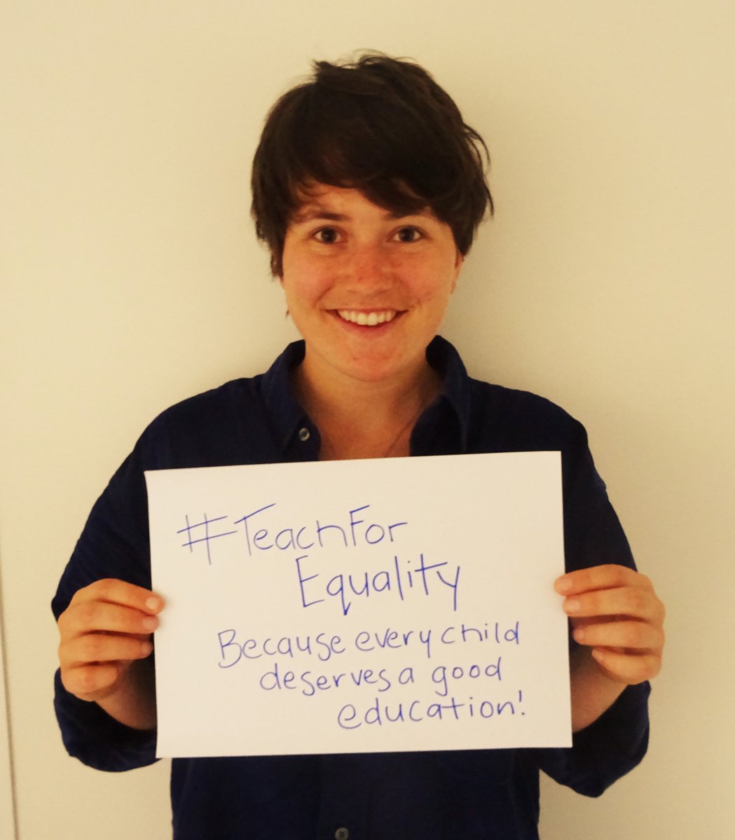 TeachFirstNZ's tweet photo. #TeachFor #Equality "Because every child deserves a good education." - Ali McIntyre from our 2016 cohort https://t.co/zufn5Dkixi