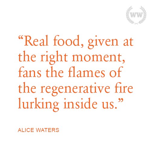 MarktheSpaman's tweet photo. RT @Wellness_Org Alice Waters inspiring & moving speech from #ISPA2015 now available! https://t.co/ew6s6ItOyO... https://t.co/opLCSD6nen