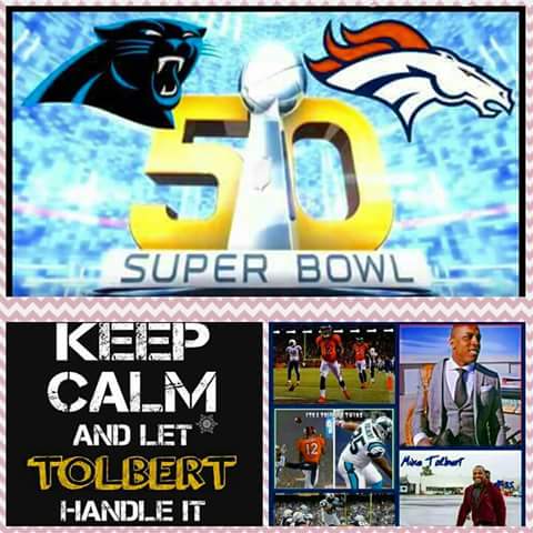 TolbertBrite's tweet photo. Historic! My Cousins Playing Against One Another In SUPERBOWL 50 #TeamTolbert #12Broncos #35Panthers Excited! https://t.co/rxYgcDbVmh