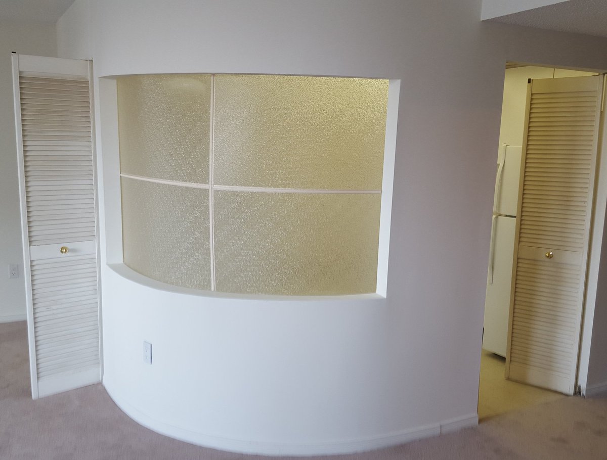 RLarocque7177's tweet photo. This is one of the things (plastic lens &amp; wall) the client wants gone as part of the condo kitchen  reno. https://t.co/ZcMzxCN94C