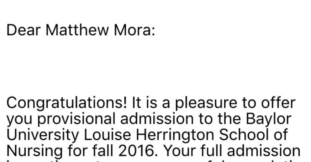 MatthewpMora's tweet photo. I'm going to Nursing School!!!! https://t.co/4JiirQIMCk