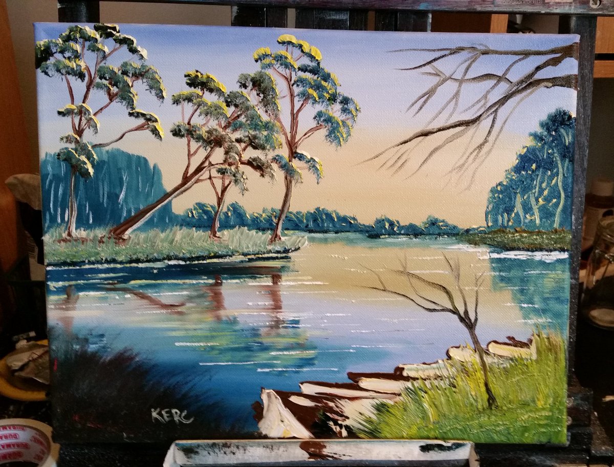 Tamtanker's tweet photo. Green Grove by me. #oilpainting #lenhend #art #painting https://t.co/F0K5qMpdwd