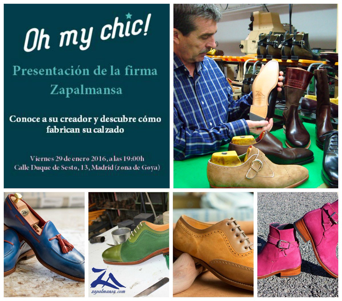 Zapalmansa's tweet photo. Este #viernes en la boutique @OhMyChiq_  de #Madrid tenemos la presentación de #Zapalmansa ¿Vienes? https://t.co/c2nma3koZ7