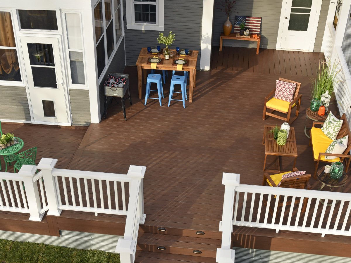 Our new Tropical Collection can give your deck a new and inspired look of reclaimed wood. #decking #deckinspiration