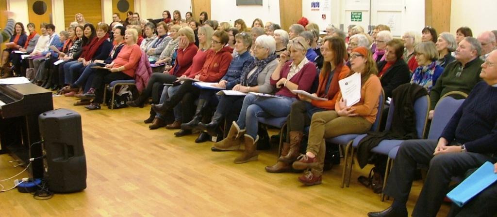 MonmouthshireCC's tweet photo. The Monmouthshire Eisteddfod Choir rehearsing this evening in Abergavenny ^DJ https://t.co/Gwj3eW34R1