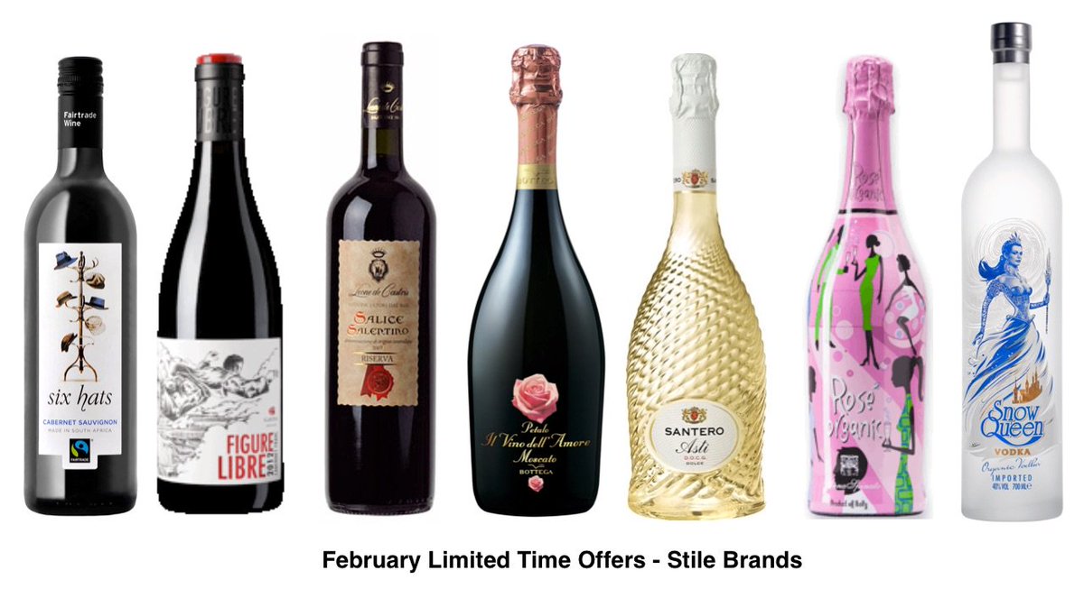 drinkwithstyle's tweet photo. Limited Time Offers for February - #sixhats #DomainGayda #SaliceSalentino #Bottega #Santero #Spinato #SnowQueen https://t.co/E6seDjDPVB