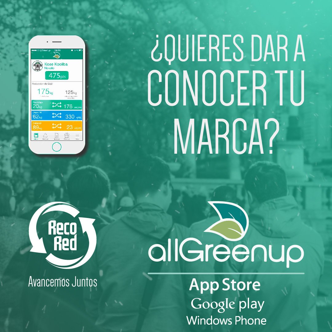 RecoRedcol's tweet photo. Contentos de trabajar junto a @AllGreenup Tus acciones sustentables serán recompensadas :D https://t.co/gQpndSHSFu https://t.co/fsRkUNu7uR