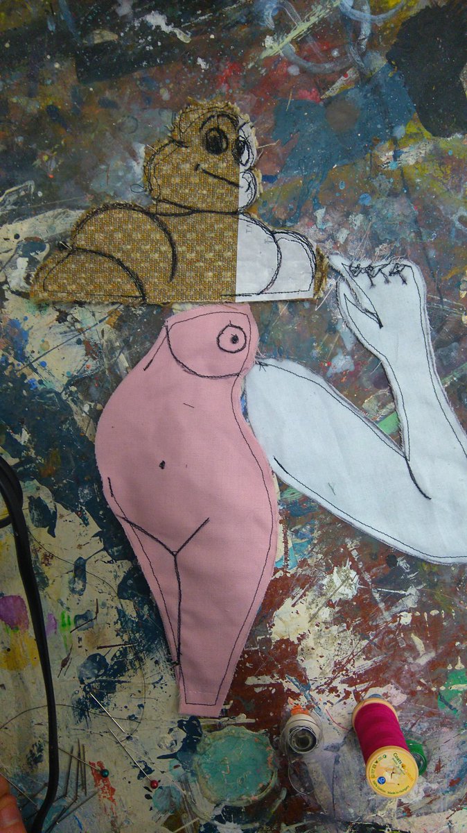 adele_cload's tweet photo. The start of something strange 😁 #art #collage #sculpture #michellinman #bitweird 😜 https://t.co/aB4phpVPxQ
