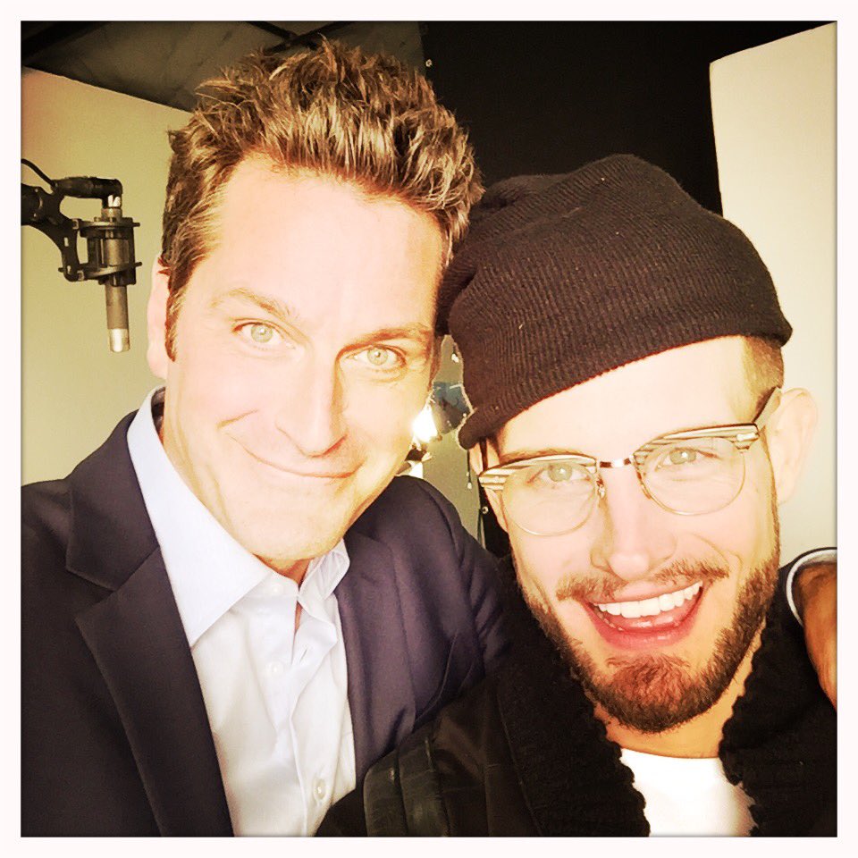 PeterHermann's tweet image. Hanging with @_NicoTortorella at the @YoungerTV promo shoot. #whyismyhaironfire