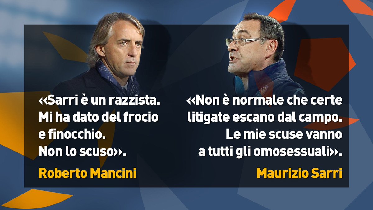 TikiMediaset's tweet photo. #SarriMancini, la ricostruzione di @DinoGiarrusso che ha 'risolto' il dissidio
Ecco le parole dei due #TikiTaka https://t.co/p6mCgId89w