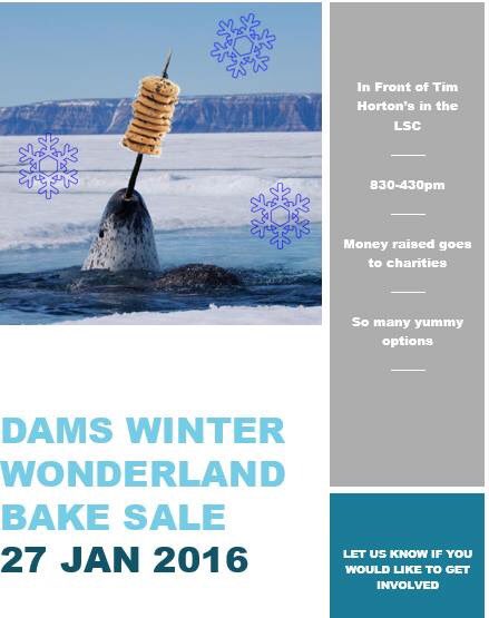 DamsDalhousie's tweet photo. Baked goods are great, especially when the money raised goes to charities #knowyourdal #Dalhousie #BakeSomeonesDay https://t.co/UZ3CpuKsuo