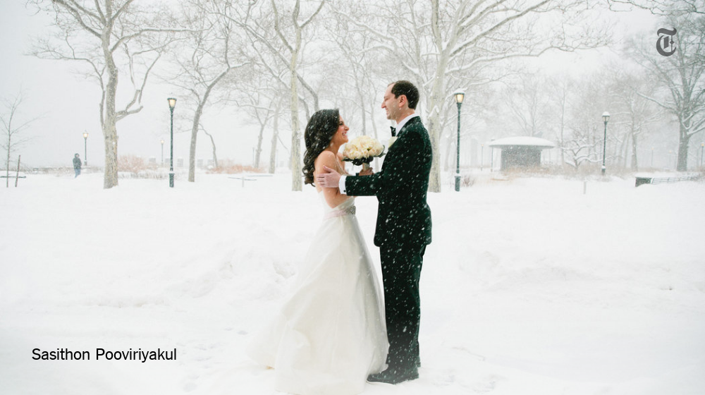 nytimesvows's tweet photo. Braving this weekend's storm to say "I do" in New York https://t.co/2ljb2s2bxT https://t.co/inA5fU2qBd