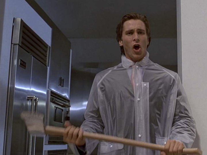 patrick bateman rain jacket