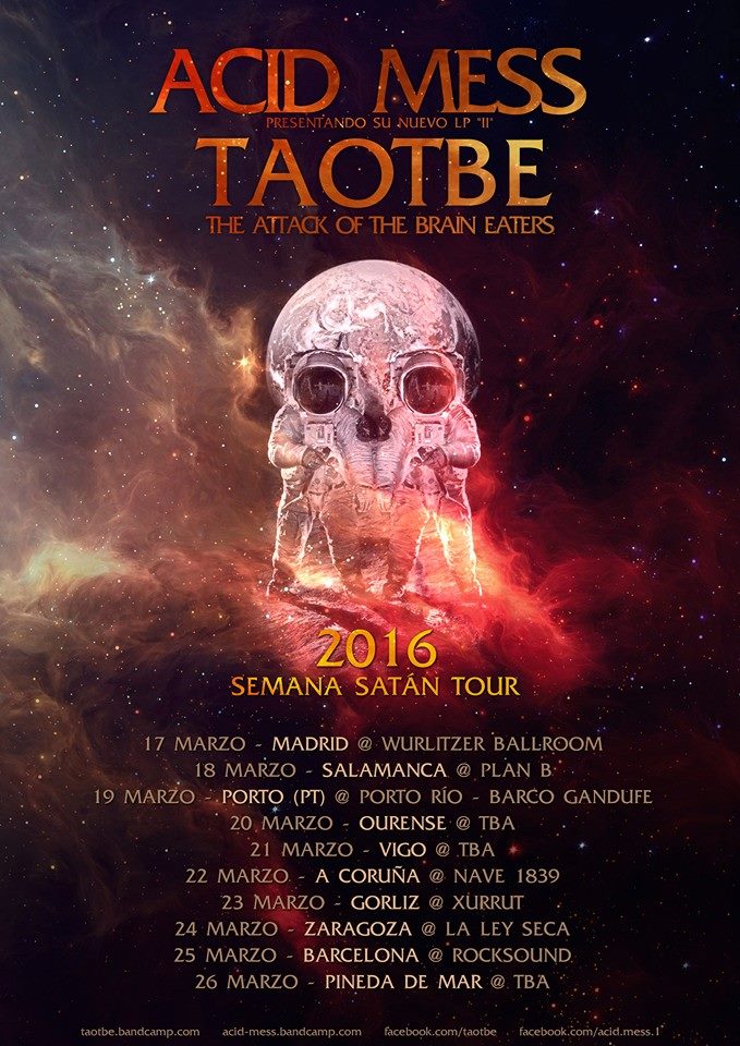 laciudadelrock's tweet image. .@ACIDweedMESS y @TAOTBE se van de gira por la península.