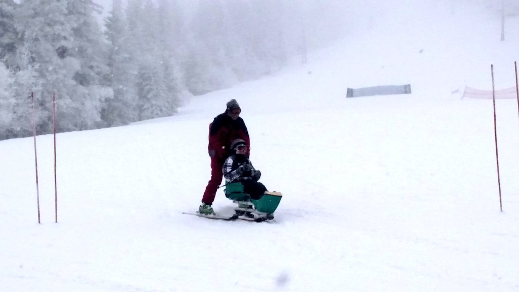First day at Ski For Light!!! Also my first time ever skiing! I had a blast!