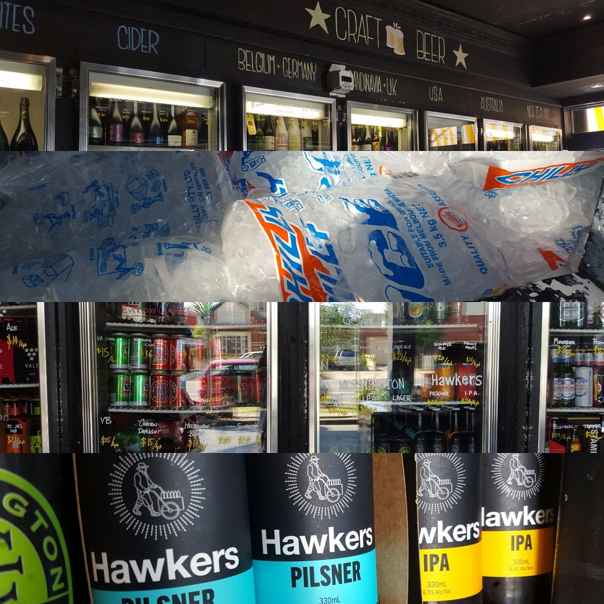 Princewine's tweet photo. We're open today but only until 6! The beer fridge is stocked full of chilled local beers for your #strayaday needs. https://t.co/kvaaAh7gXY