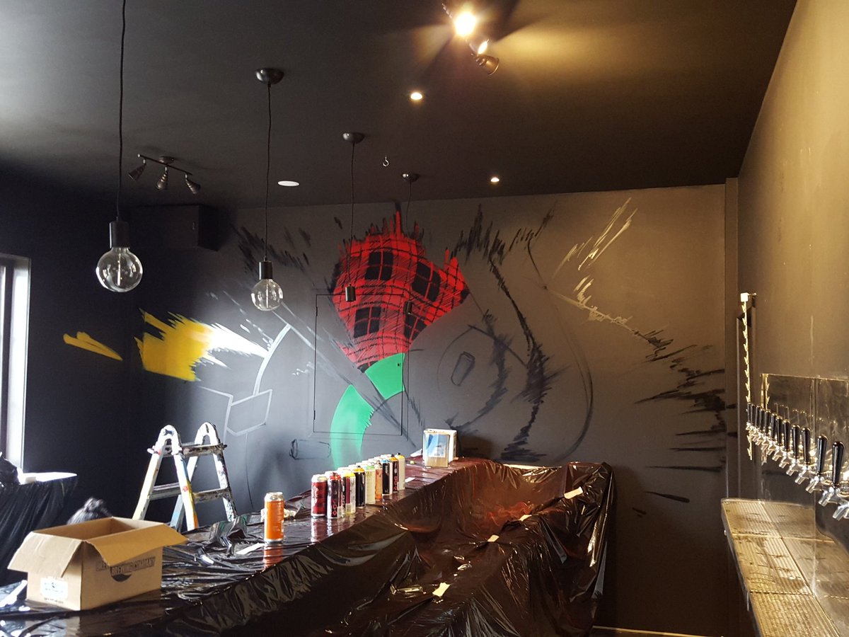 New street art feature wall. Opening soon!