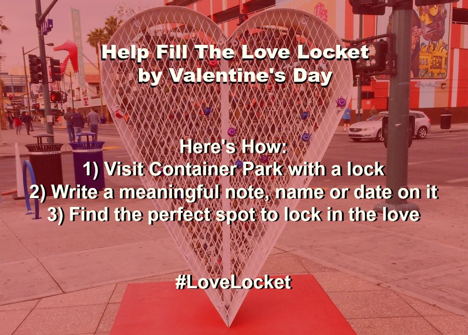 Help make our ❤️ whole again by #ValentinesDay by putting your lock in the heart of #DTLV! #LoveLocket