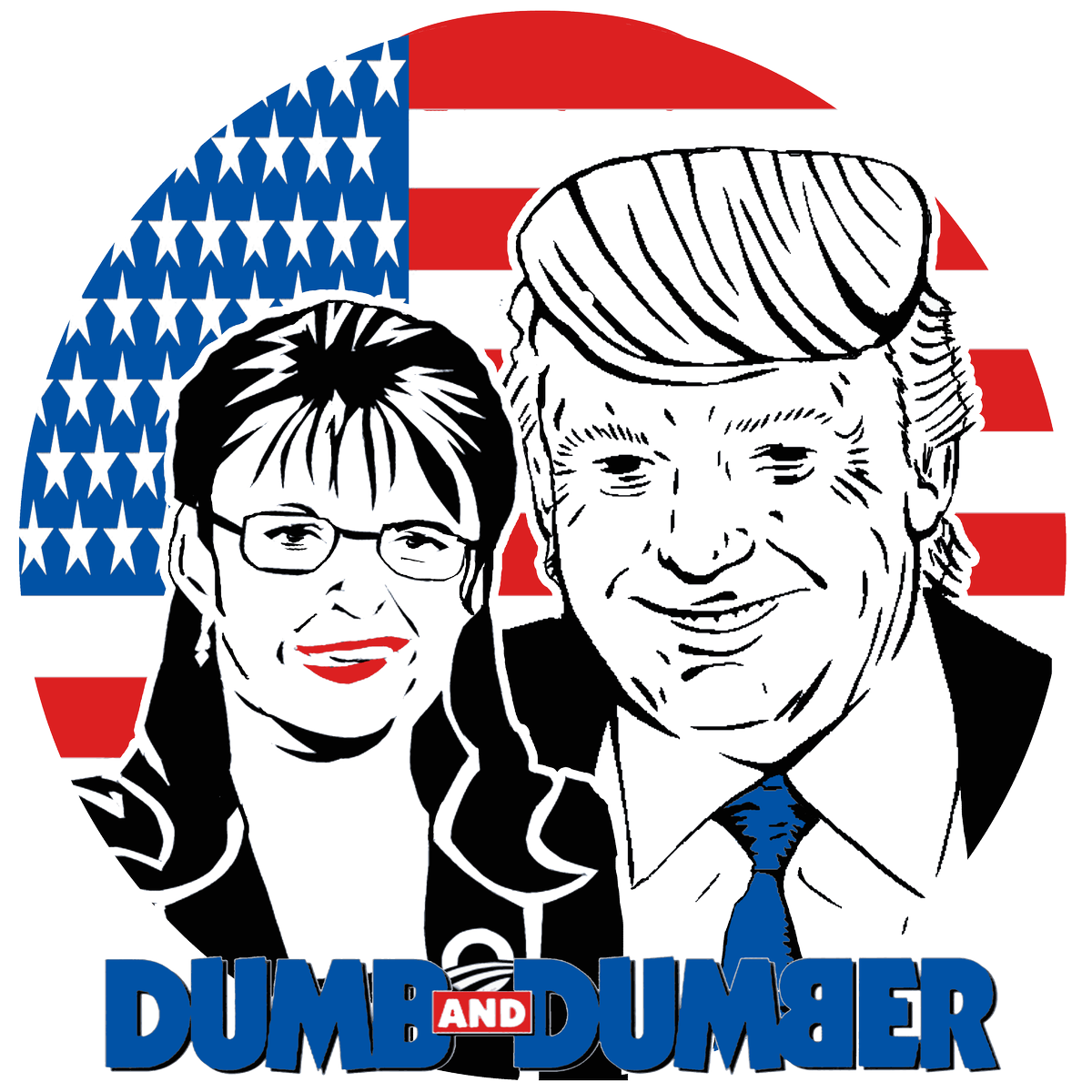 thedylanskylar's tweet photo. LMAO -- #Trump &amp; #Palin #dumbanddumber t-shirt -- https://t.co/1RhocpU6od -- #Election2016 #PresidentialCandidate https://t.co/158Lc8OmtH