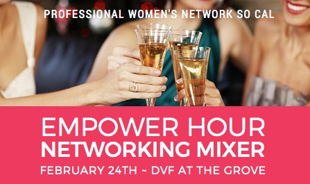 PWNSoCal's tweet photo. Evening of #Style &amp; #Substance. Empower Hour Networking Mixer - DVF the Grove #NetworkingLA https://t.co/wFJ9POCvm2 https://t.co/kxBWvSEUnT